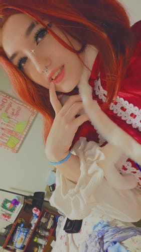 Customer photo review of Lolita Hooded Cape Christmas Dress SD62