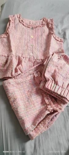 Customer photo review of Flare Top and Loose Pants Set