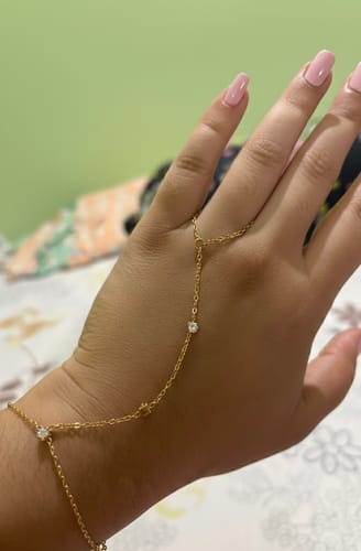 Customer photo review of Delicate Chain Hand Harness Bracelet