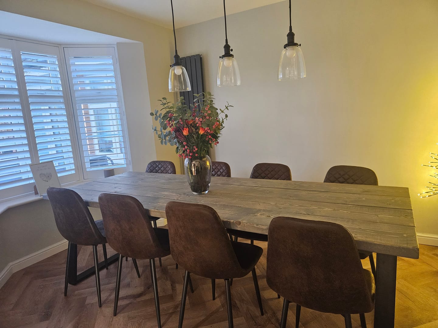 Customer photo review of Hunton Dining Chair Brown | Set of Two