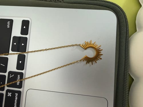 Customer photo review of Sun Rays Necklace