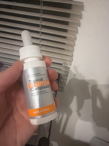 Customer photo review of Minoxidil DOUBLE ACTION Solution - MEN ONLY, 3x60ml pack