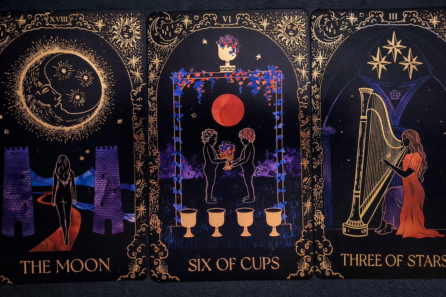 Customer photo review of Dreamy Moons Tarot