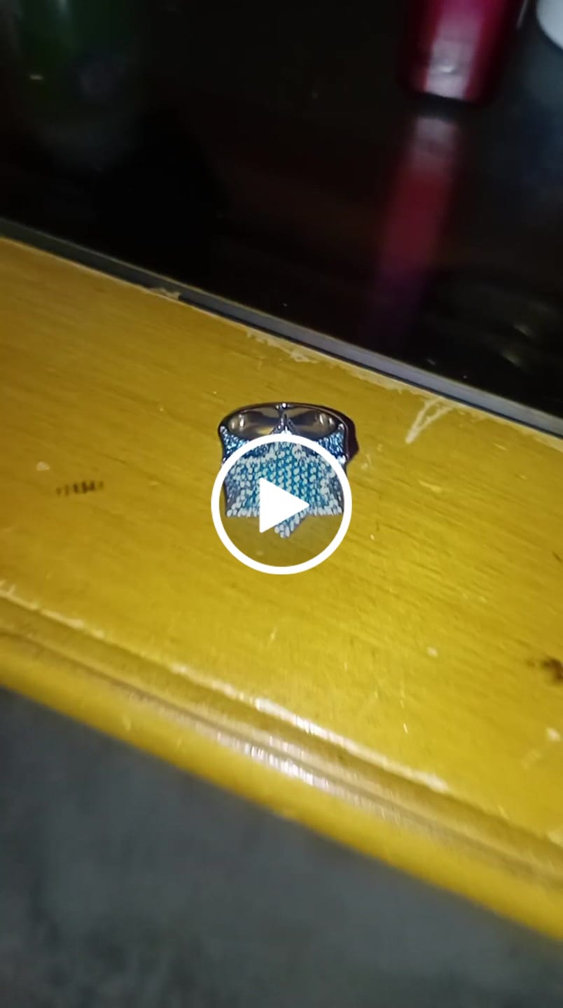 Customer video review of Blue Iced Star Ring - White Gold