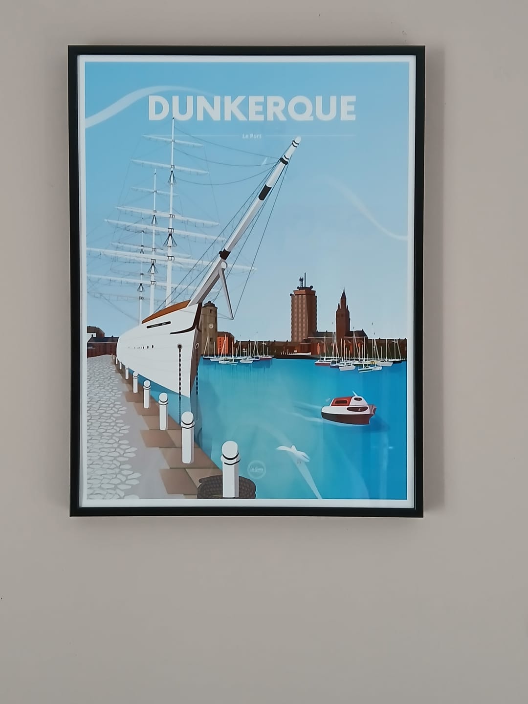 Customer photo review of AFFICHE DUNKERQUE - LE PORT