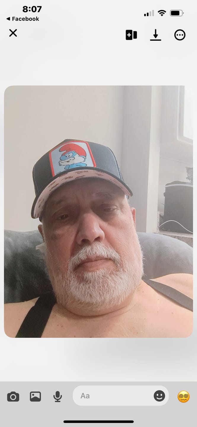 Customer photo review of OVERLORD X Smurfs: Papa Smurf Trucker Cap