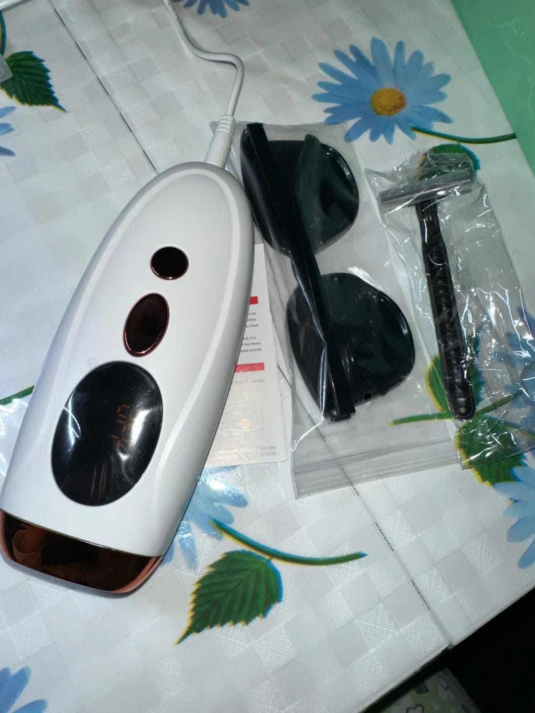 Customer photo review of IPL Hair Removal Device Painless Permanent Hair Reduction