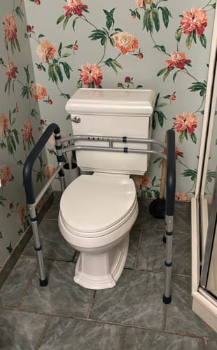 Customer photo review of Toilet Safety Rail (350lb)