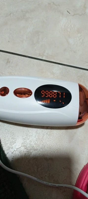 Customer photo review of IPL Hair Removal Device Painless Permanent Hair Reduction