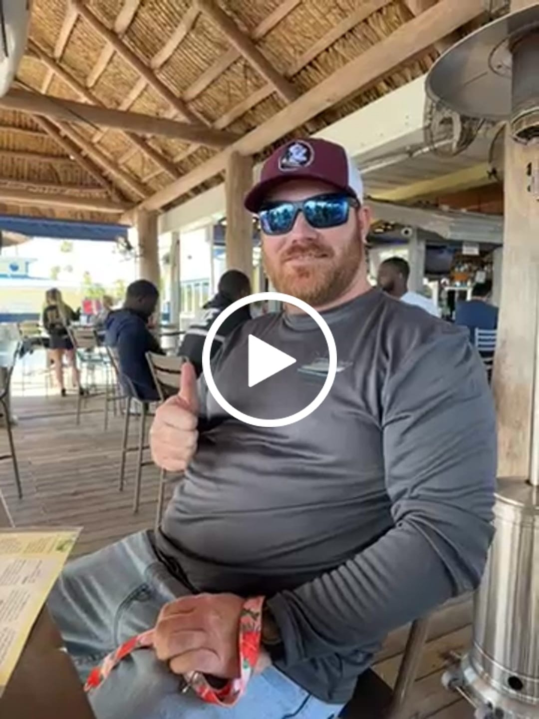 Customer video review of Dri-FIT Long Sleeve Custom Boat Shirts