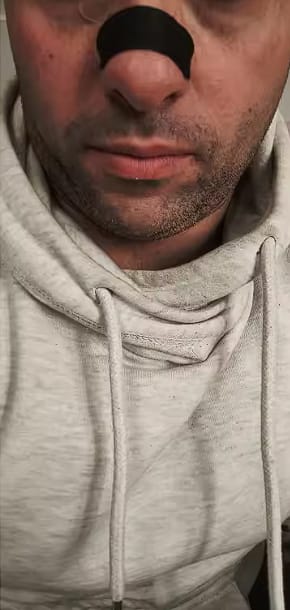 Customer photo review of Nasal Strips | For Better Breathing and Less Snoring