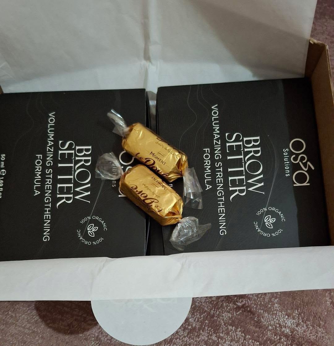 Customer photo review of مثبت و مرطب الحواجب - 50 مل