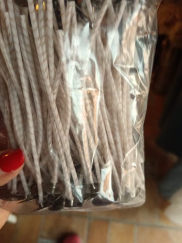 Customer photo review of MECHAS PARA VELAS ENCERADAS Y CORTADAS A MEDIDA