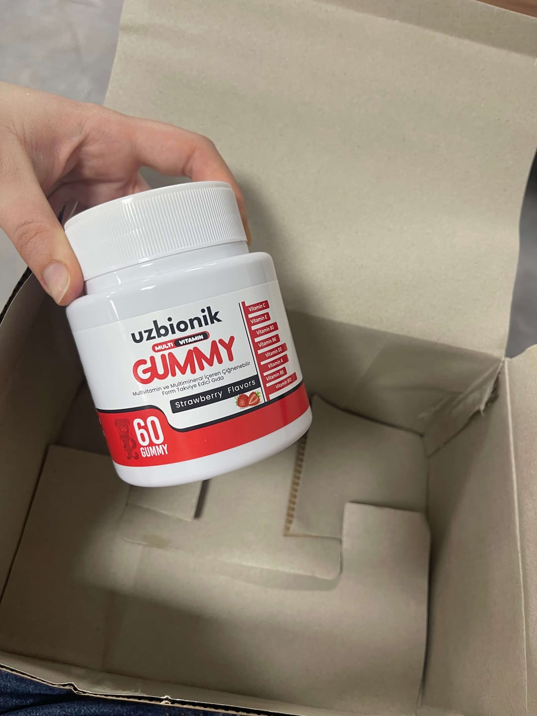 Customer photo review of Uzbionik™ Gelişim Destekleyici Multivitamin Gummy
