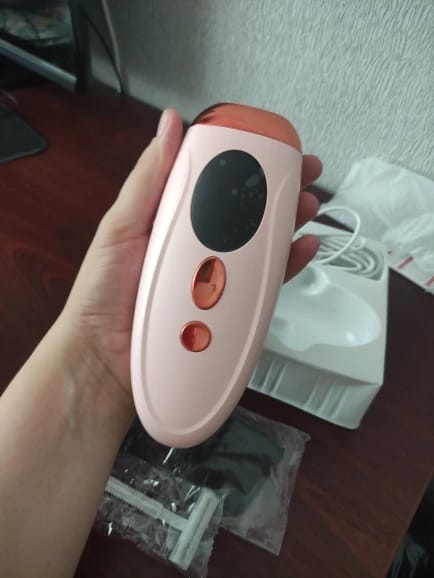 Customer photo review of IPL Hair Removal Device Painless Permanent Hair Reduction