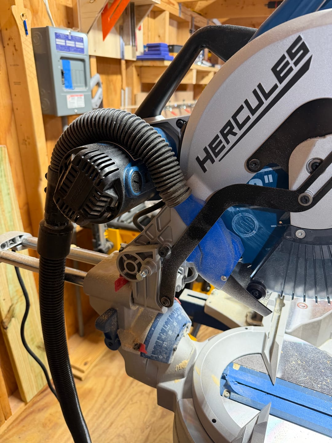 Customer photo review of Hercules 12" Sliding Compound Miter Saw Dust Collection