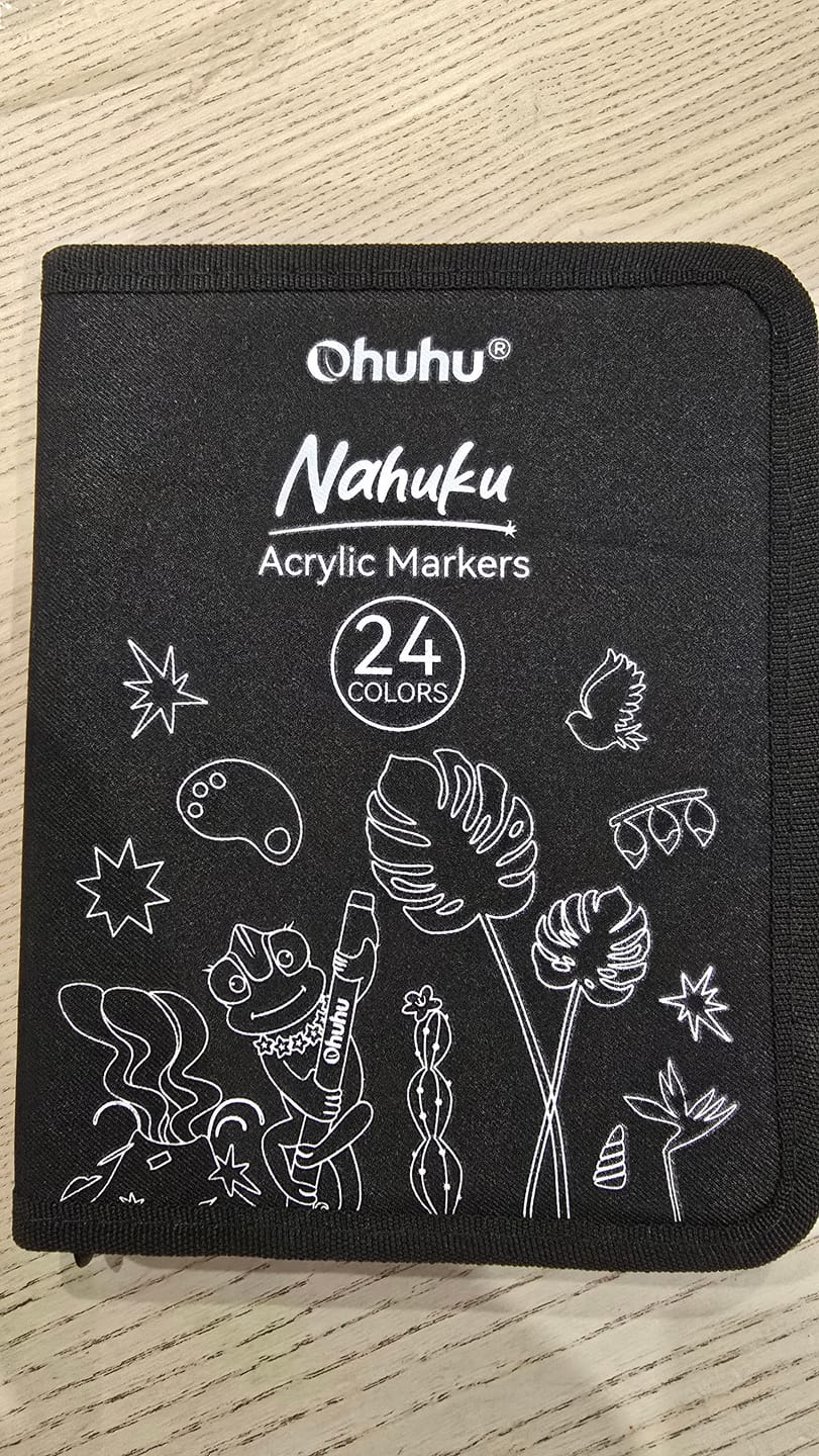 Customer photo review of Ohuhu Direct-ink Acrylic Markers 24 Colors - Nahuku