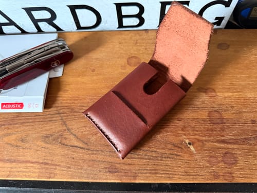 Customer photo review of Slimmad plånbok i äkta läder