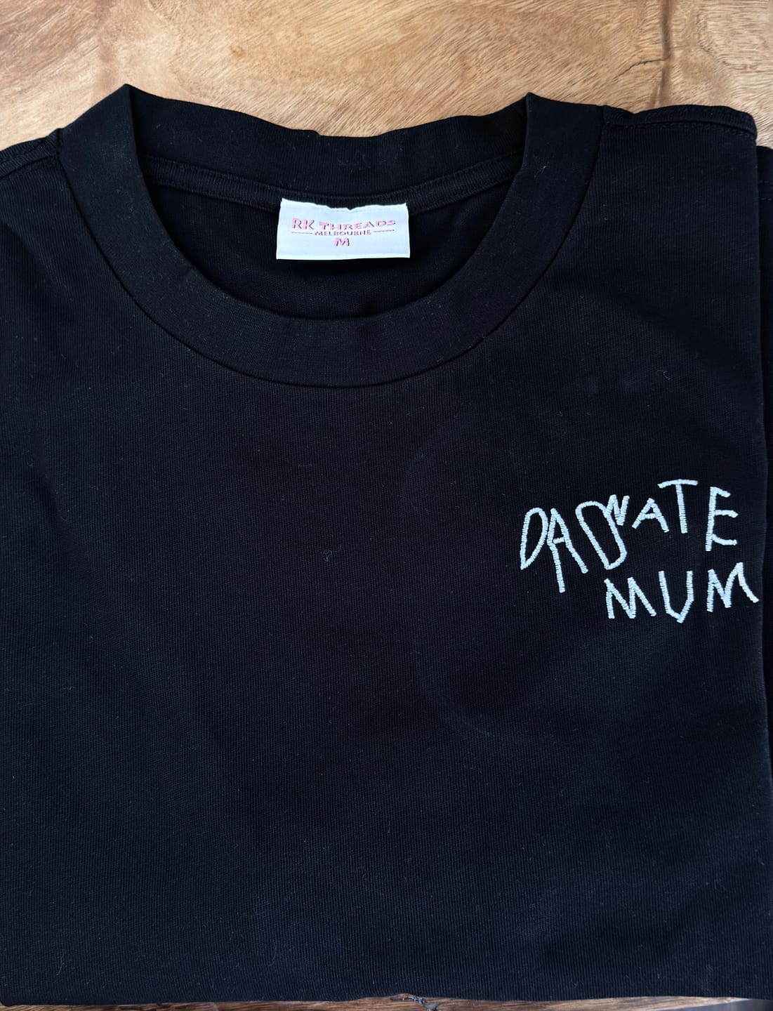 Customer photo review of CUSTOM Men's Heavyweight Kid's Drawing T-Shirt