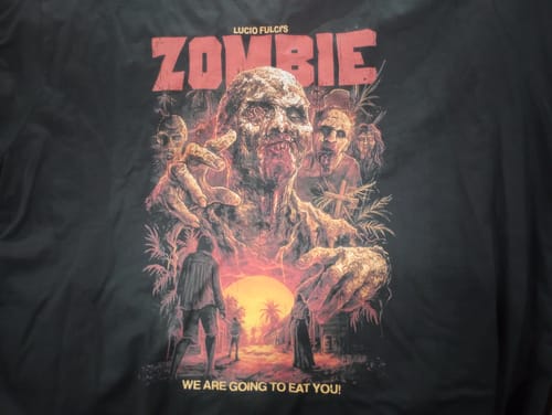 Customer photo review of Zombie: We Are Going to Eat You T-Shirt