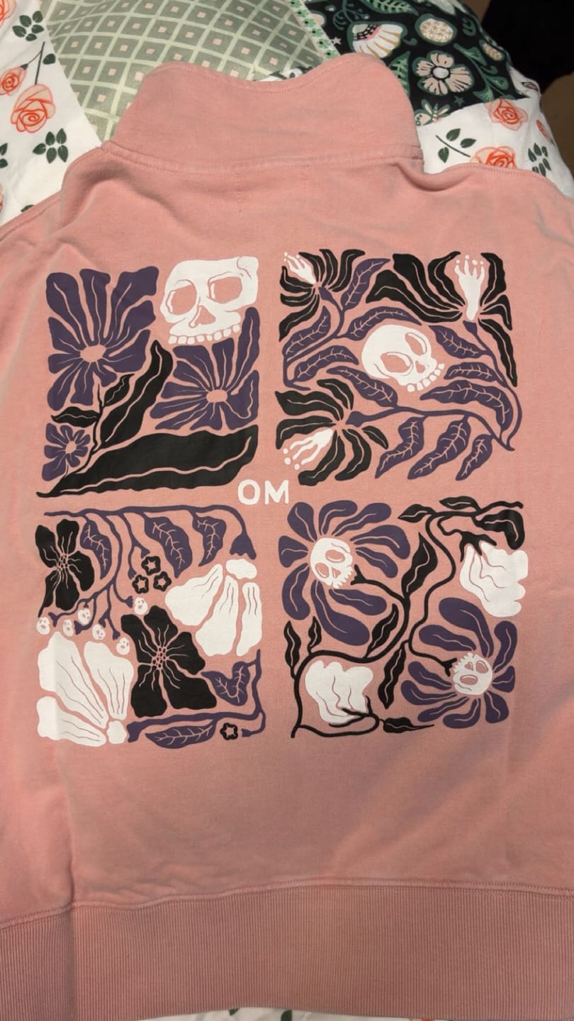 Customer photo review of Feel to Heal 1/4 Zip Sweater