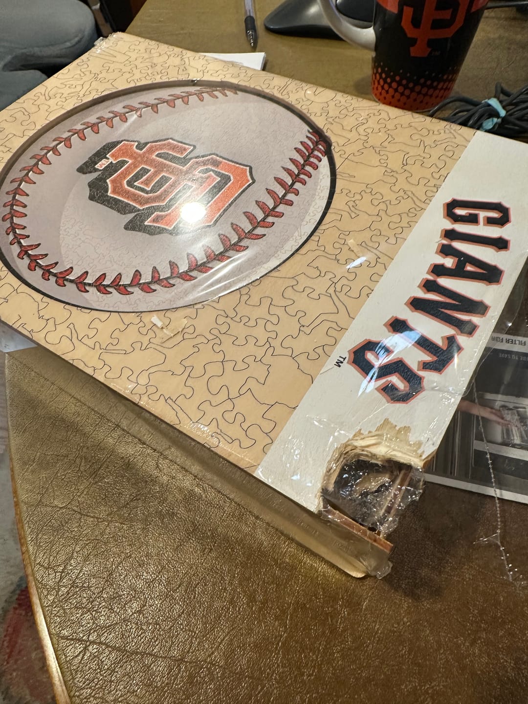 Customer photo review of San Francisco Giants™ - Wooden Puzzle