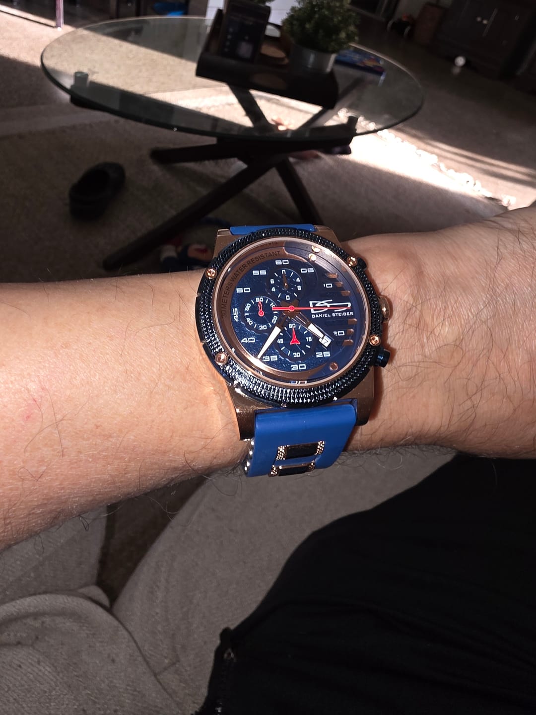 Customer photo review of Renegade Blue Men's Watch