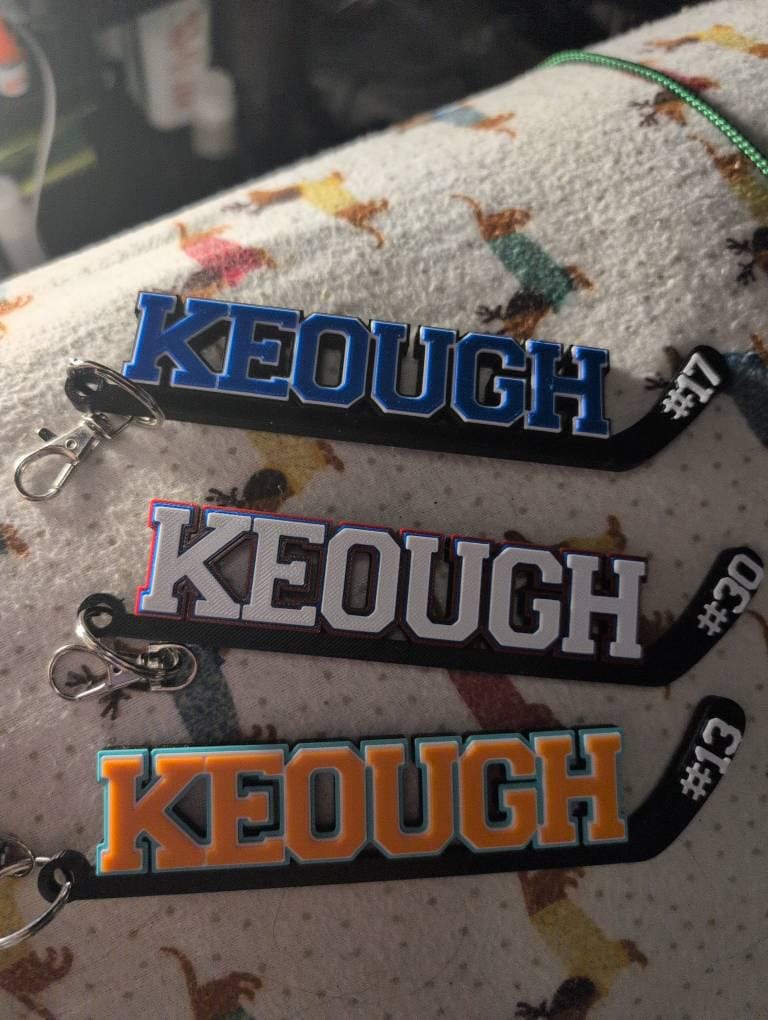 Customer photo review of Personalized Hockey Bag Tag | Team Gift & Player Bundle