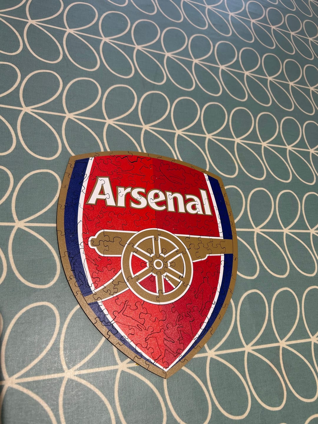 Customer photo review of Arsenal FC® Crest - Wooden Puzzle