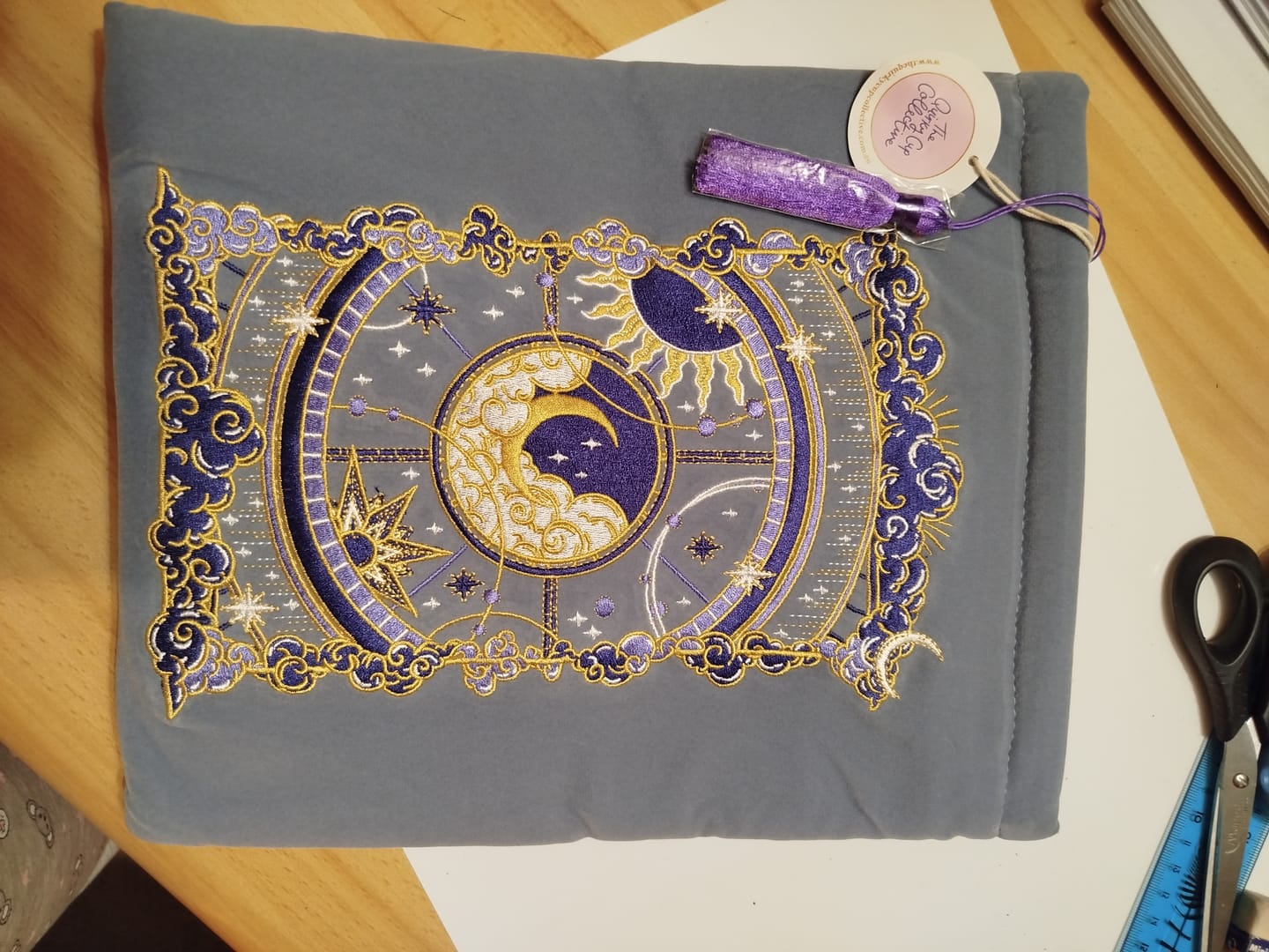 Customer photo review of Otherworldly Book Sleeve- Blue