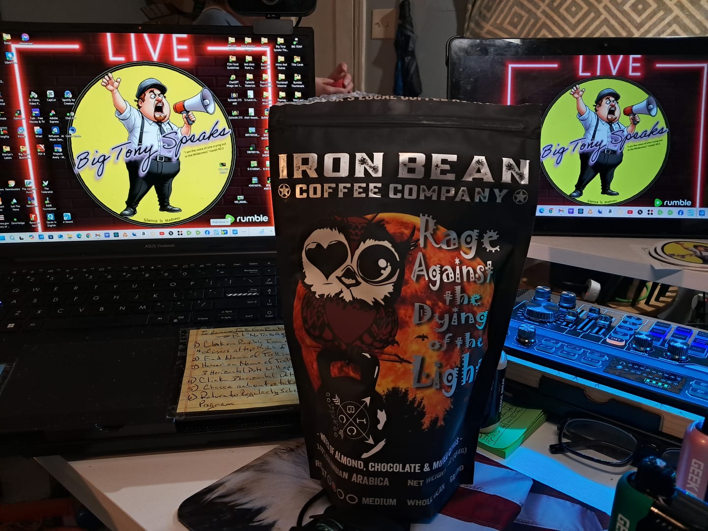 Customer photo review of Rage Against the Dying of the Light™ - Med Roast