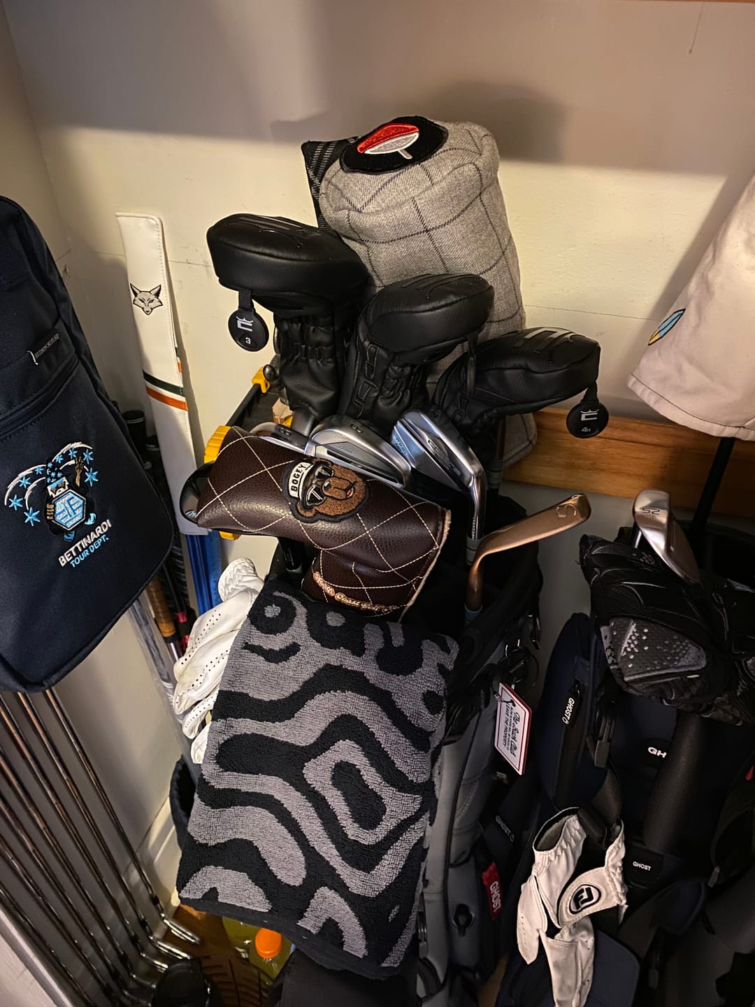 Customer photo review of Bogey the Bear Caddie Towel