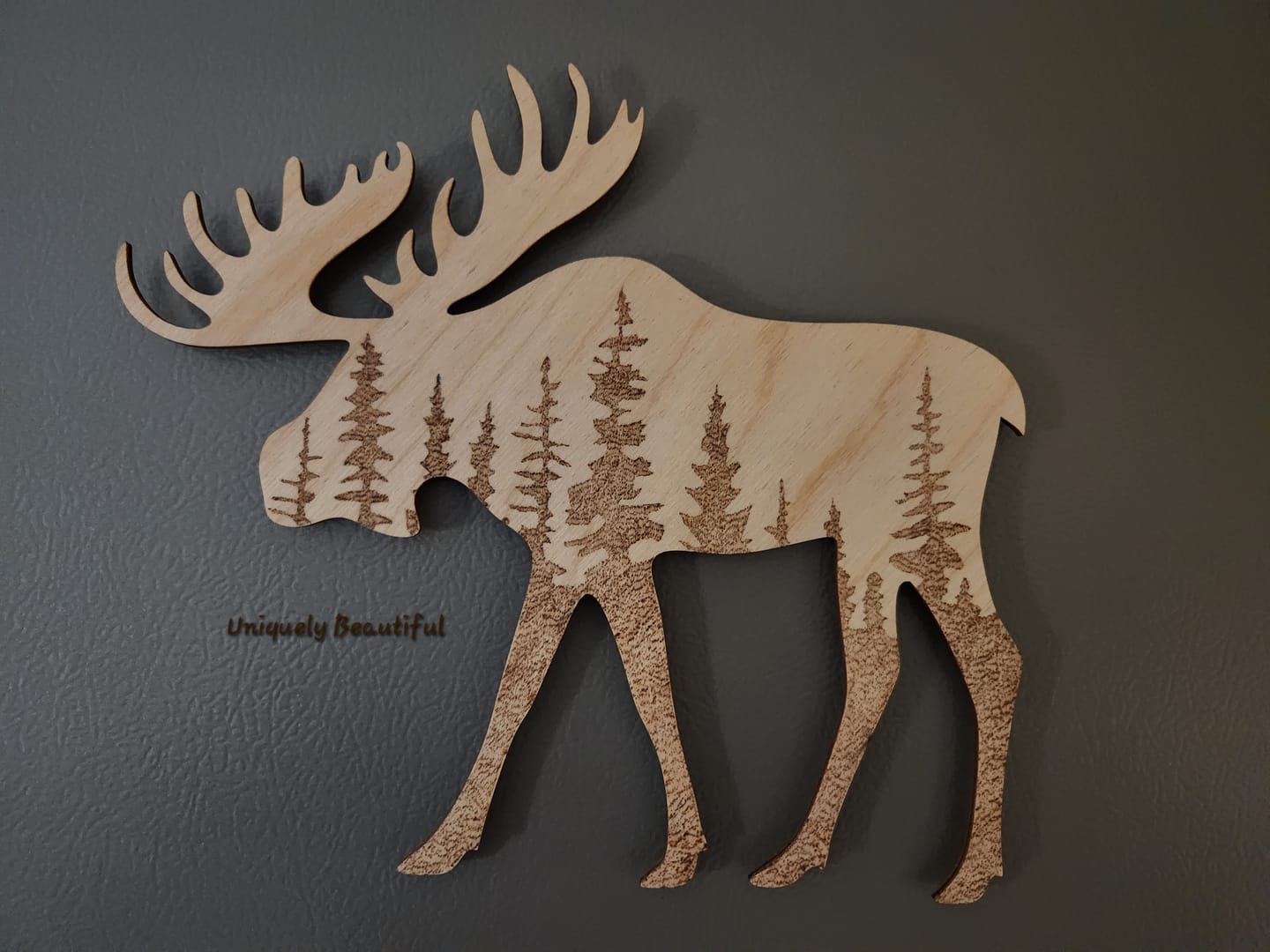 Customer photo review of Unfinished Wood Moose Shape - Animal - Craft - up to 46" DIY