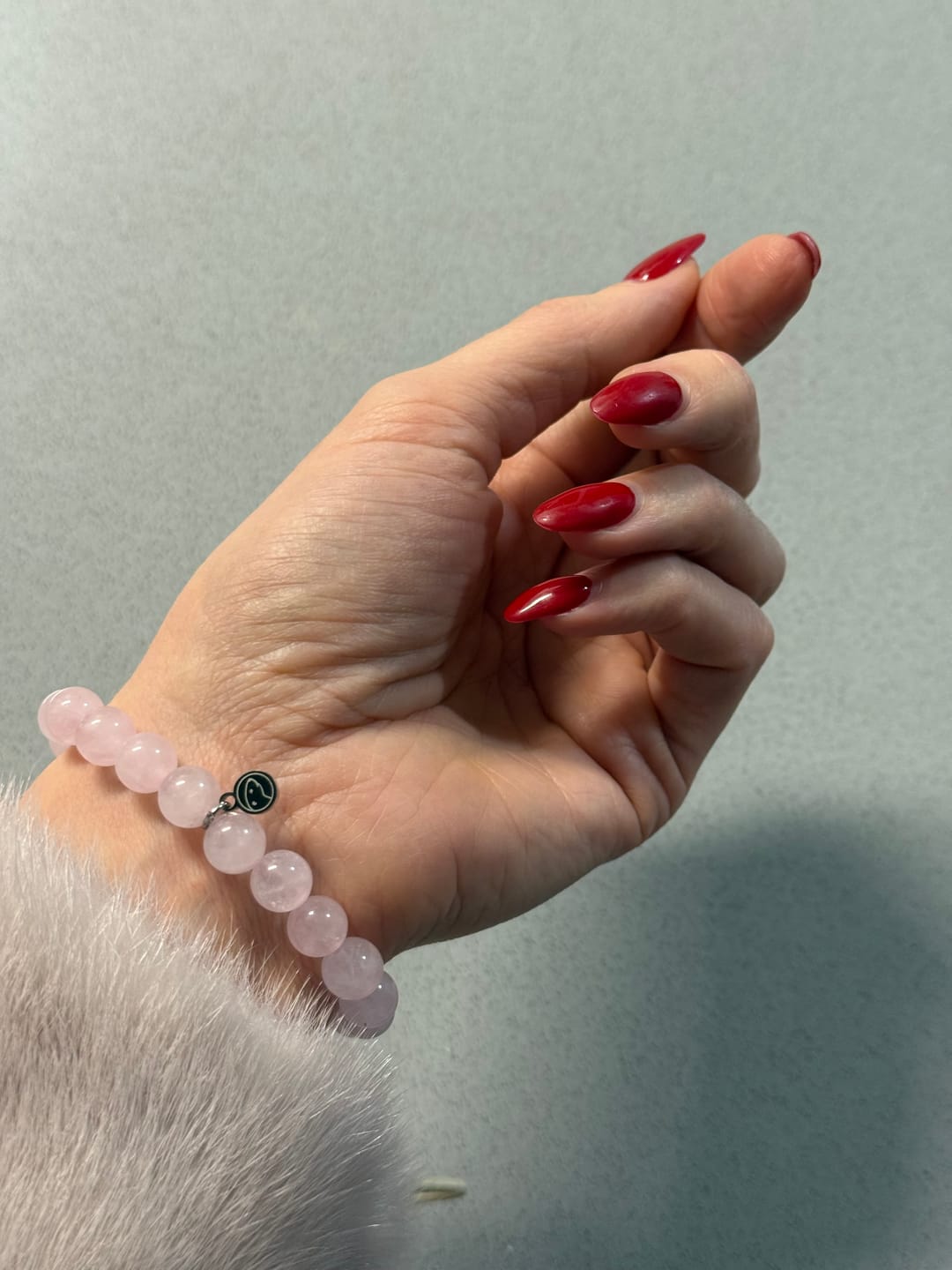 Customer photo review of Rose Quartz Bracelet