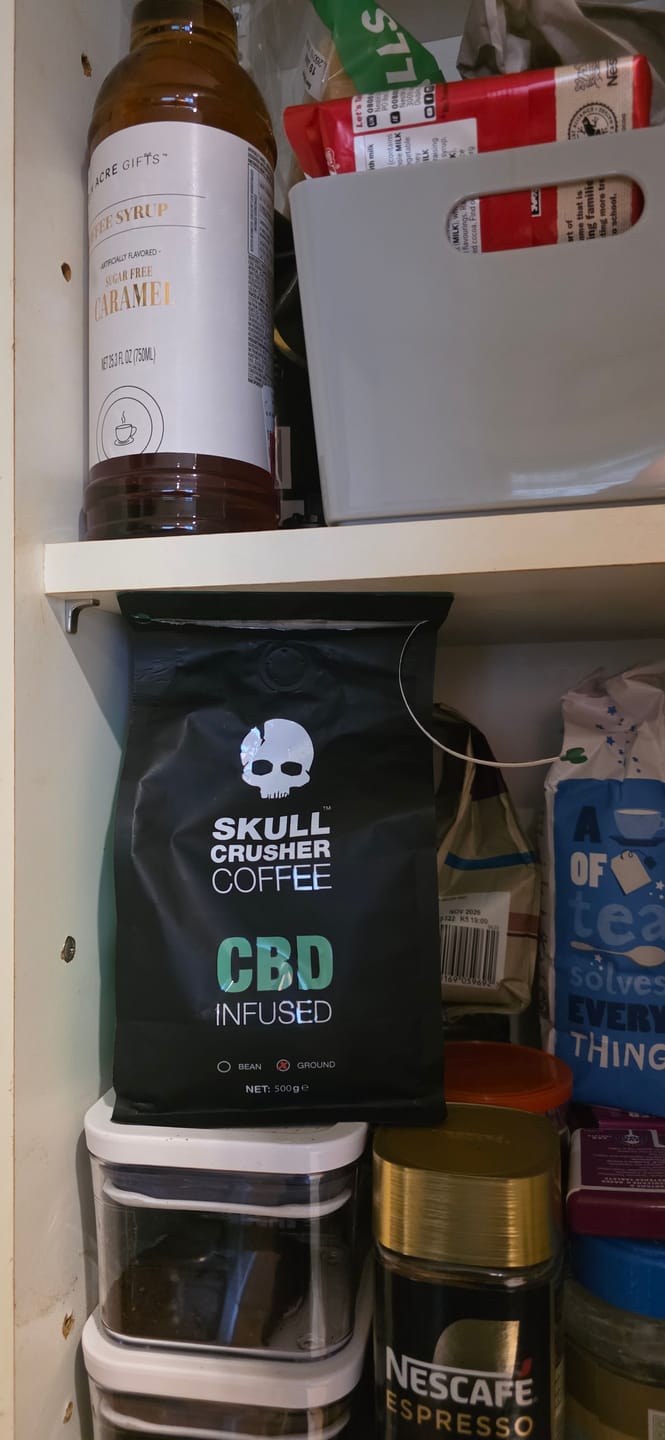 Customer photo review of Skull Crusher Coffee - Infused