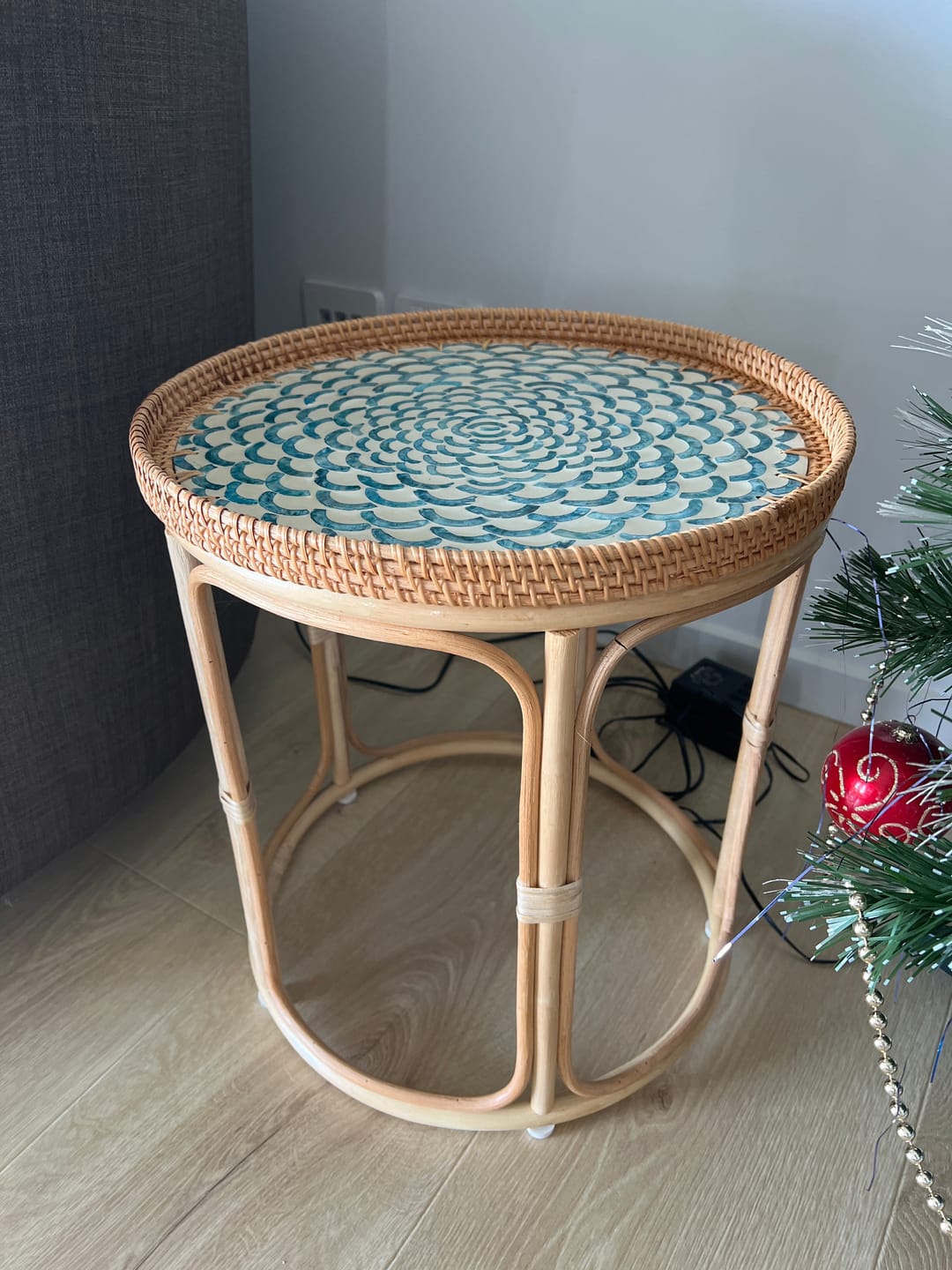 Customer photo review of Bloom Rattan Table Set