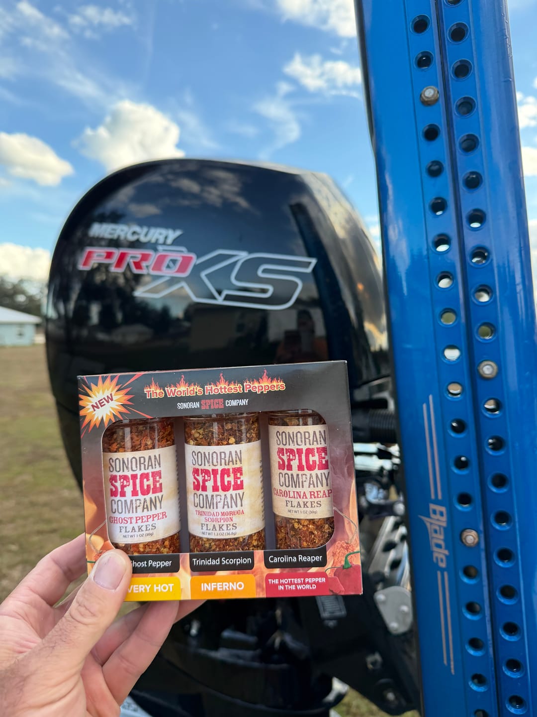 Customer photo review of World's Hottest Pepper Flakes Spice Gift Box