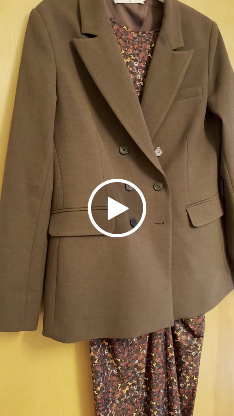 Customer video review of O'Hara Boyfriend Blazer - Velveteen :: Slate Blue