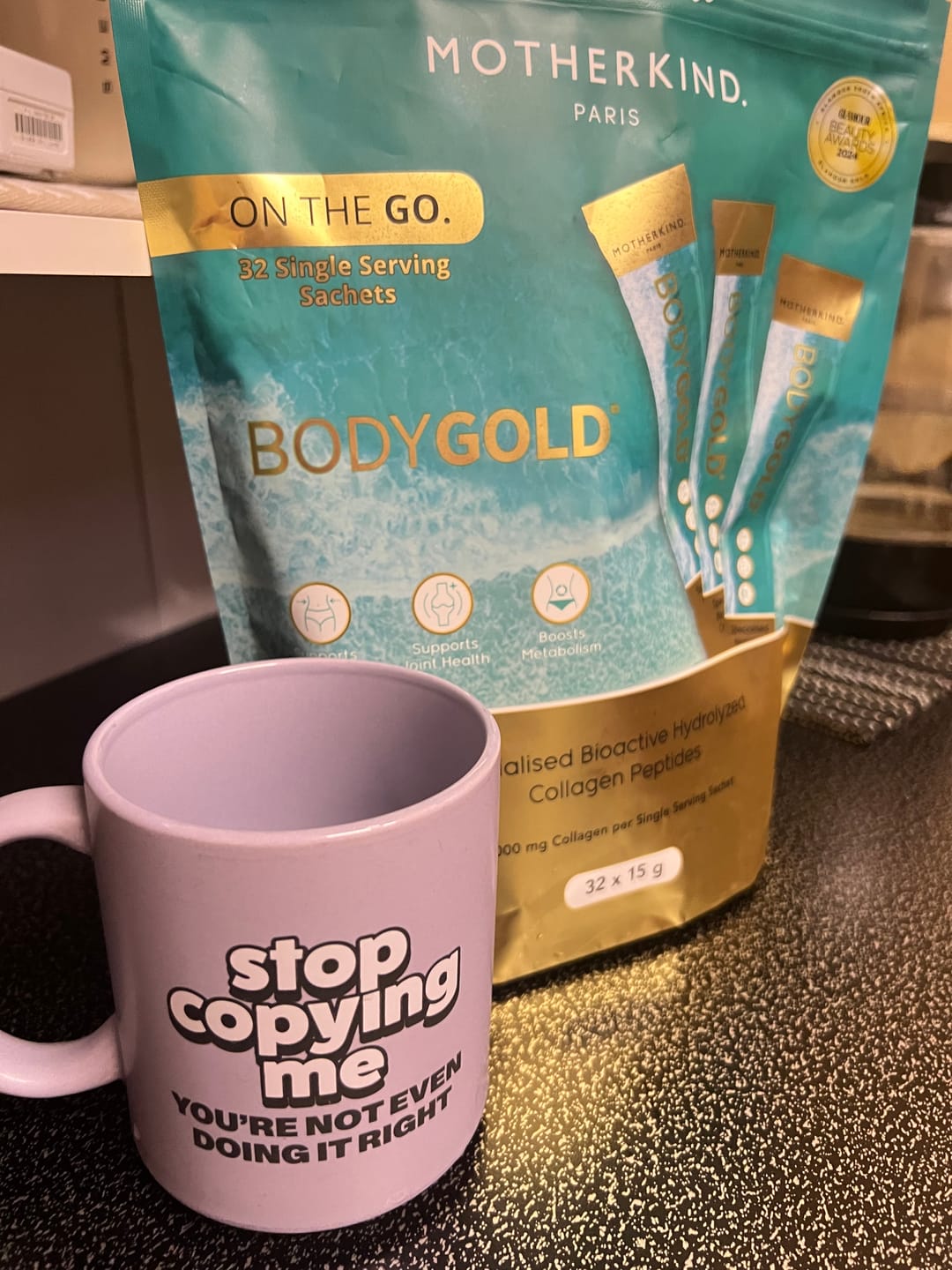 Customer photo review of BodyGOLD Collagen Single Servings