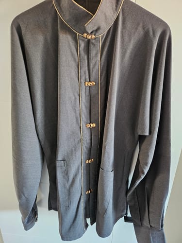 Customer photo review of Xu Yu 叙雨 Recounting the Rain Modernized Ming Dynasty Unisex Liling Standing Collar Pocket Jacket