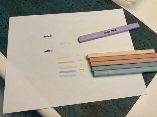 Customer photo review of Zero-Bleed Highlighters Pack-6