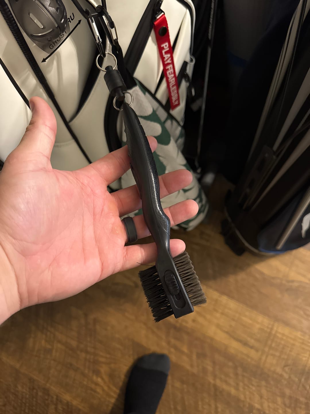 Customer photo review of Birdieboss Magnetic Golf Brush