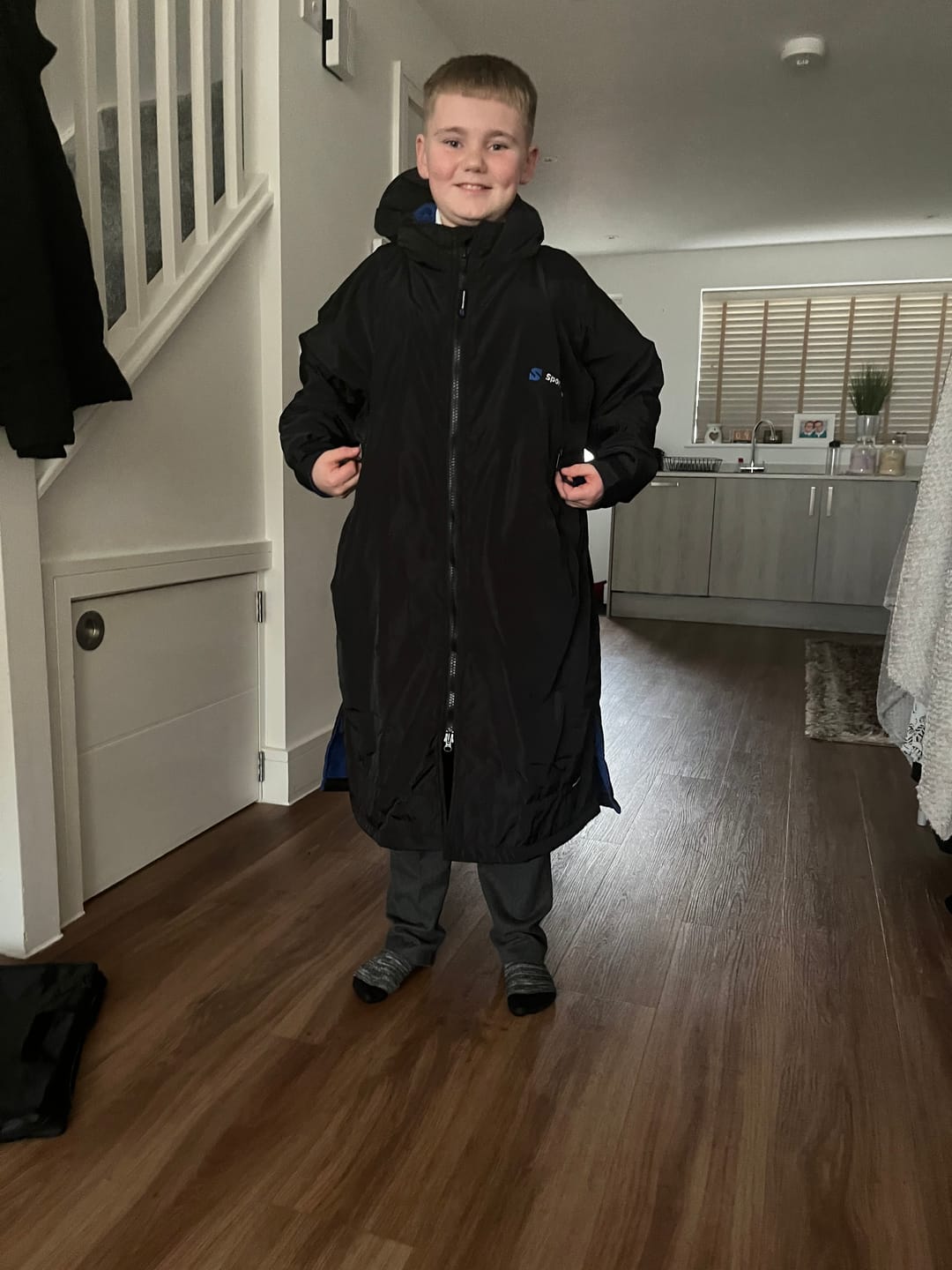 Customer photo review of The SportsRobe - Blue Junior