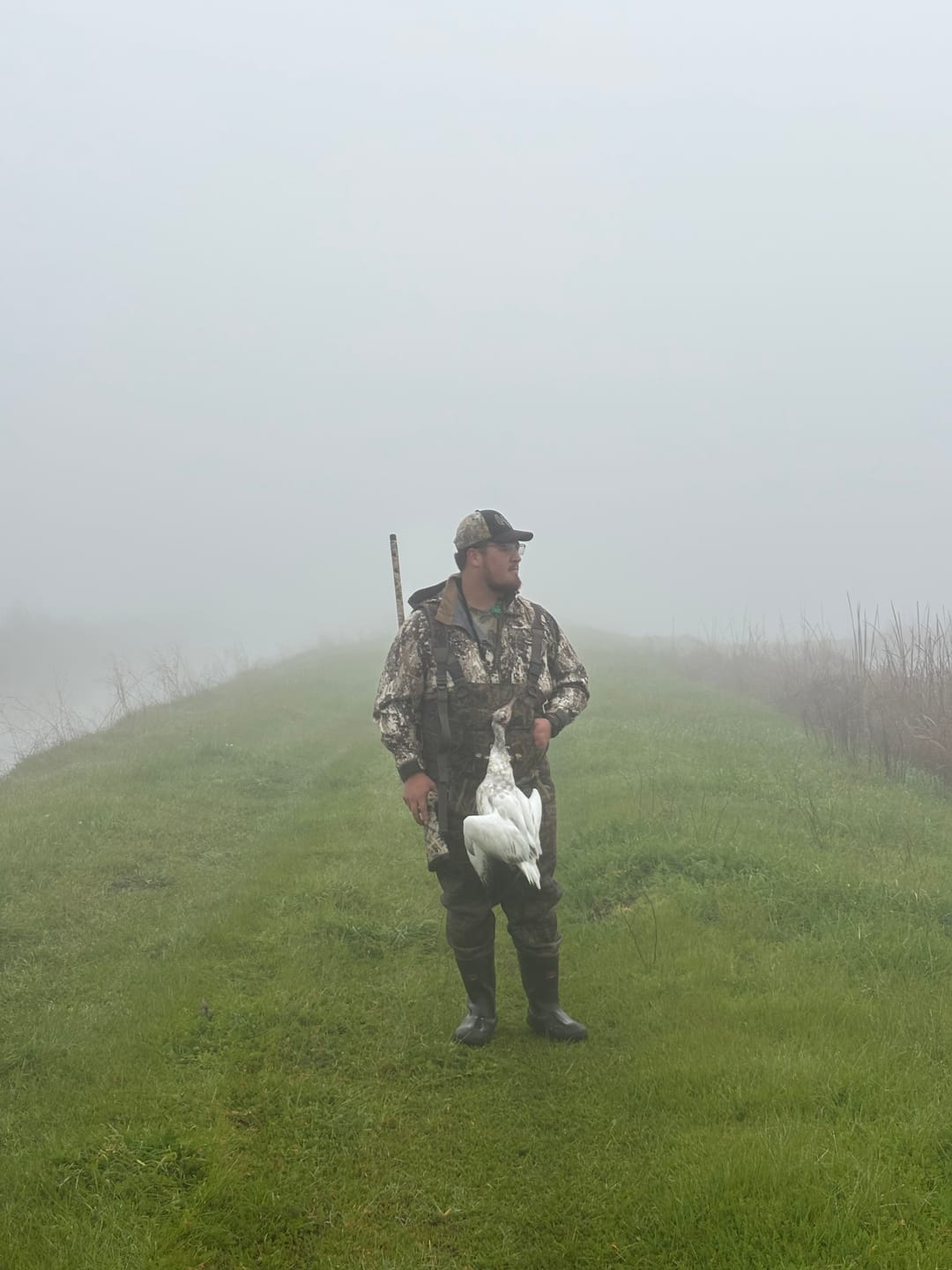 Customer photo review of FowlStorm Elite TideShell™ Duck Hunting Jacket | Men’s Waterproof Windproof Hunting Apparel | Lightweight Waterfowl Coat in Veil Avayde Camo, Marsh Brown