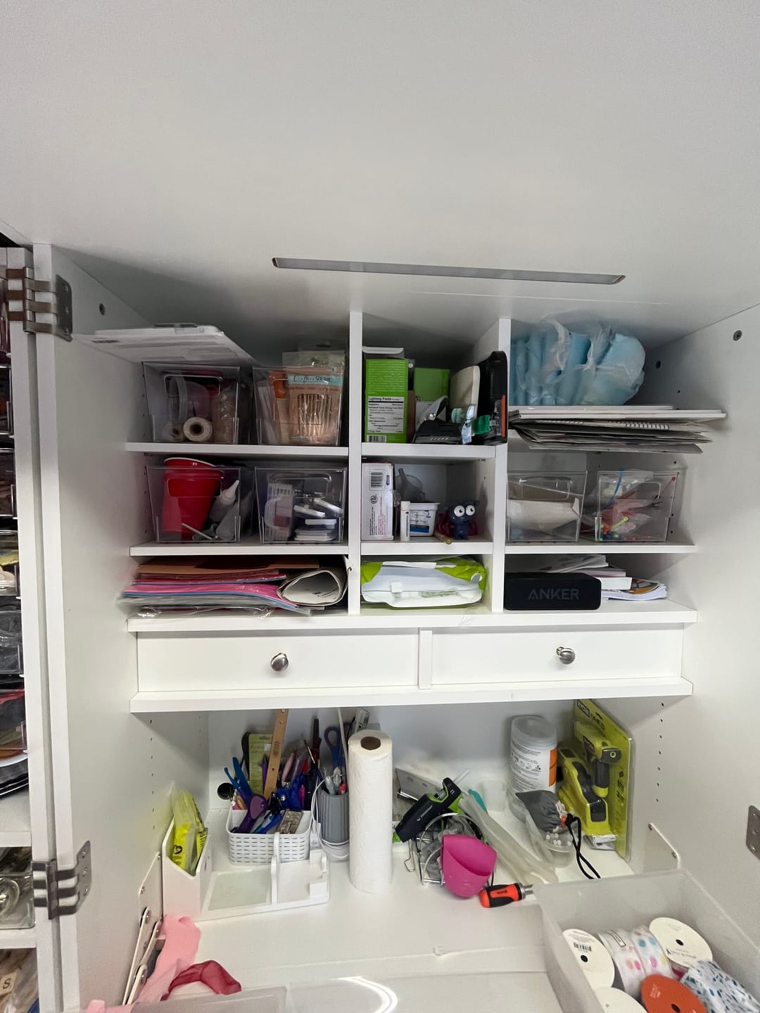 Customer photo review of 2 Built-In Drawers