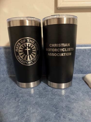 Customer photo review of (6 Pieces) Laser Engraved Tumbler | 20 oz