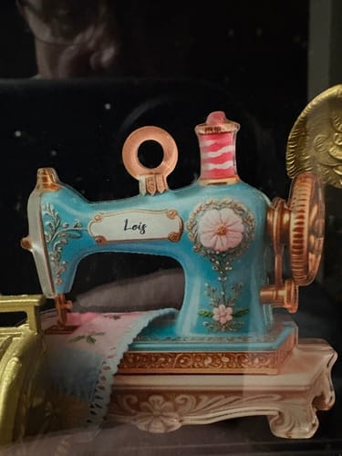 Customer photo review of Sewing Machine Quilter Personalized Christmas Acrylic Ornament - Seamstress Gift