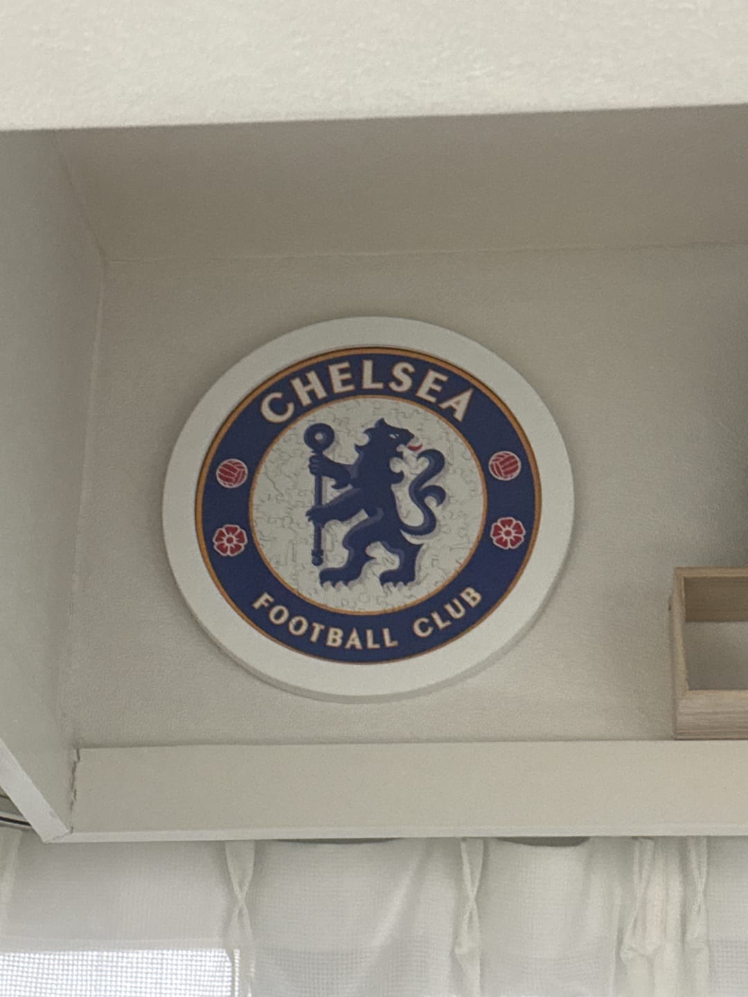 Customer photo review of Chelsea FC® Logo - Wooden Puzzle