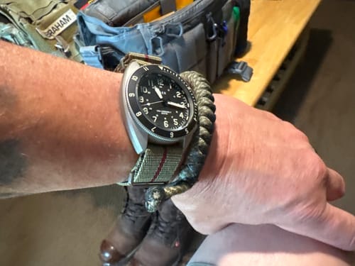 Customer photo review of Five Eye Nylon Watch Strap - Stripe