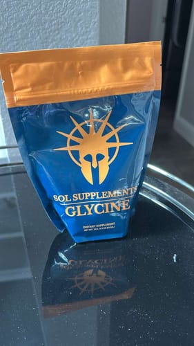Customer photo review of Sol Supplements Glycine 250g Bag